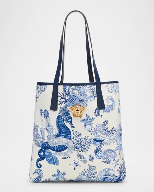 La Medusa Coral Theater Allover Canvas Tote Bag